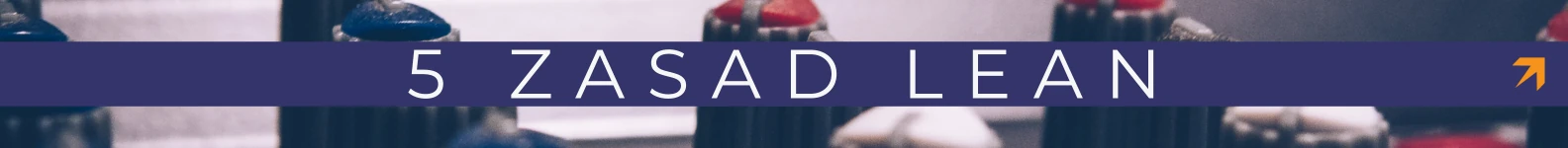 produkty z napisem 5 zasad Lean