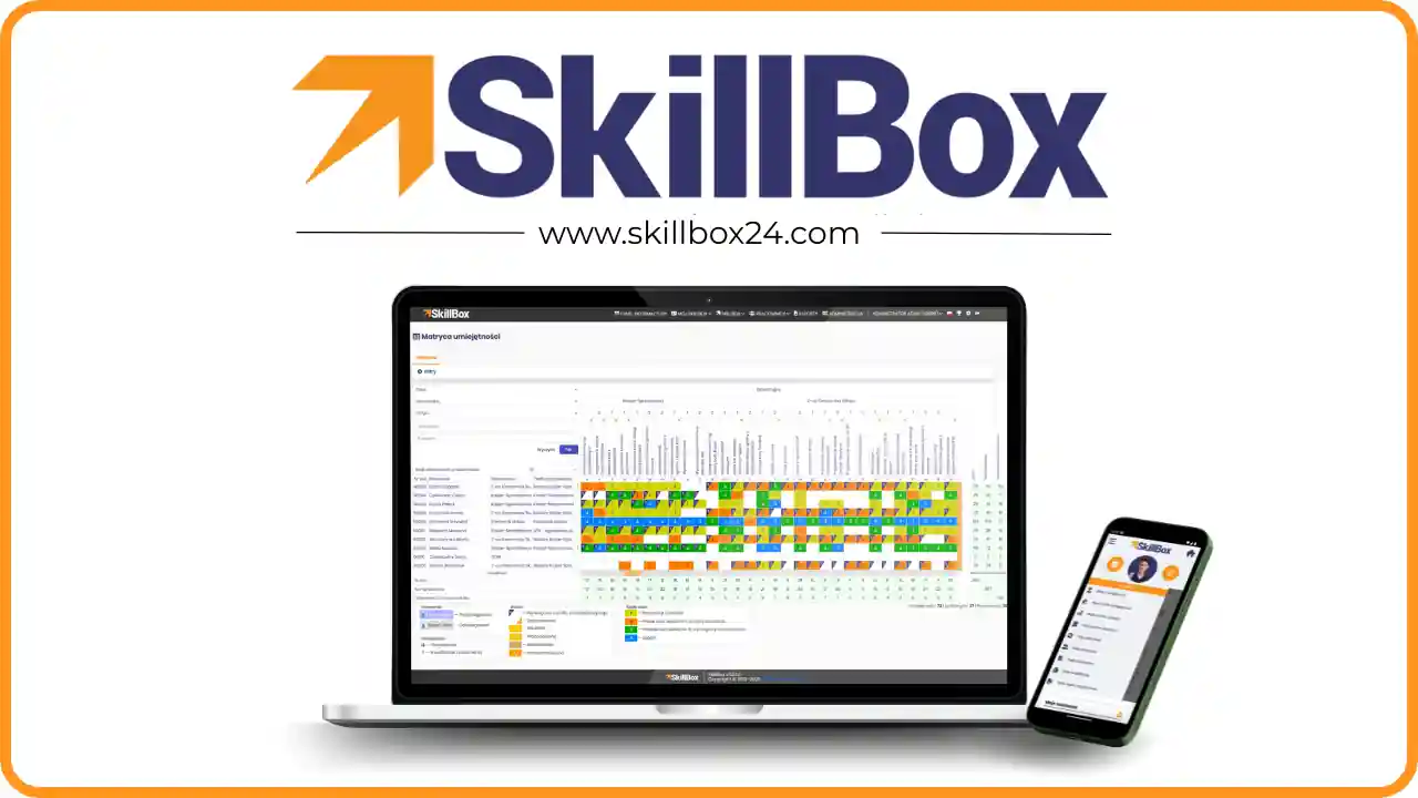 matryca kompetencji skillbox na laptopie