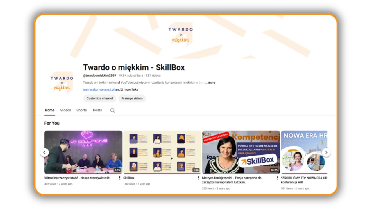 YouTube SkillBox channel